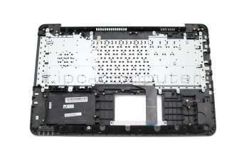 Teclado incl. topcase DE (alemán) negro/canaso original para Asus F756UX