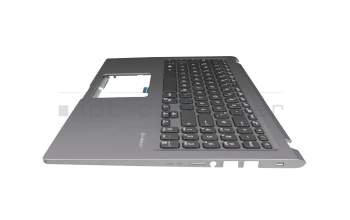 Teclado incl. topcase DE (alemán) negro/canaso original para Asus VivoBook 15 D515UA
