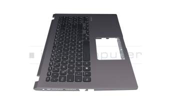 Teclado incl. topcase DE (alemán) negro/canaso original para Asus VivoBook 15 F509UA