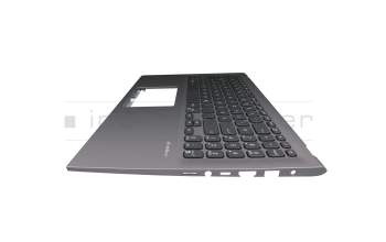 Teclado incl. topcase DE (alemán) negro/canaso original para Asus VivoBook 15 F512FB