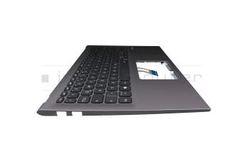 Teclado incl. topcase DE (alemán) negro/canaso original para Asus VivoBook 15 F512FL