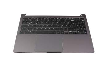 Teclado incl. topcase DE (alemán) negro/canaso original para Samsung Galaxy Book2 15 (NP750XED)