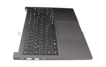 Teclado incl. topcase DE (alemán) negro/canaso original para Samsung Galaxy Book2 15 (NP750XED)