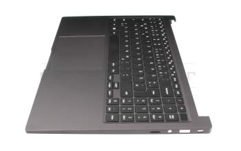 Teclado incl. topcase DE (alemán) negro/canaso original para Samsung Galaxy Book2 15 (NP750XED)