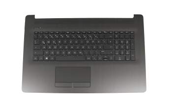 Teclado incl. topcase DE (alemán) negro/negro (con TP/DVD, textura superficial «negra cepillada») original para HP 17-ca1000