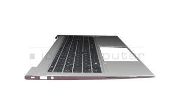 Teclado incl. topcase DE (alemán) negro/negro con mouse stick original para HP EliteBook 850 G7