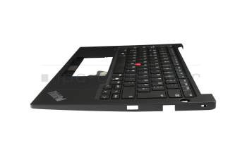 Teclado incl. topcase DE (alemán) negro/negro con mouse stick original para Lenovo ThinkPad E14 Gen 6 (21M7/21M8)