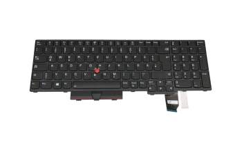 Teclado incl. topcase DE (alemán) negro/negro con mouse stick original para Lenovo ThinkPad T15p Gen 1 (20TN/20TM)