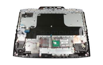 Teclado incl. topcase DE (alemán) negro/negro con retroiluminacion - con altavoces - original para Asus ROG G703VI