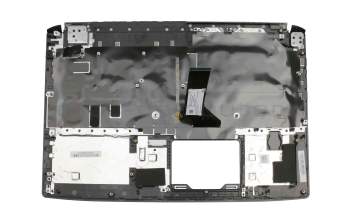 Teclado incl. topcase DE (alemán) negro/negro con retroiluminacion (GTX 1060) original para Acer Aspire 7 (A717-71G)