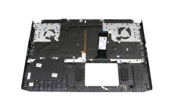 Teclado incl. topcase DE (alemán) negro/negro con retroiluminacion (GTX 1660/RTX 2060) original para Acer Nitro 5 (AN517-52)