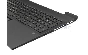 Teclado incl. topcase DE (alemán) negro/negro con retroiluminacion (tarjeta gráfica RTX) original para HP Envy 17-ch0000