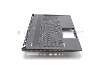 Teclado incl. topcase DE (alemán) negro/negro con retroiluminacion Multicolor original para MSI GS60 6QC/6QD (MS-16H8)
