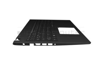 Teclado incl. topcase DE (alemán) negro/negro con retroiluminacion original para Acer Aspire 5 (A515-43G)