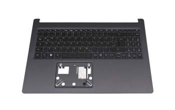 Teclado incl. topcase DE (alemán) negro/negro con retroiluminacion original para Acer Aspire 5 (A515-45)