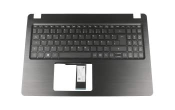 Teclado incl. topcase DE (alemán) negro/negro con retroiluminacion original para Acer Aspire 5 (A515-52G)