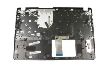 Teclado incl. topcase DE (alemán) negro/negro con retroiluminacion original para Acer Aspire 5 (A515-52G)