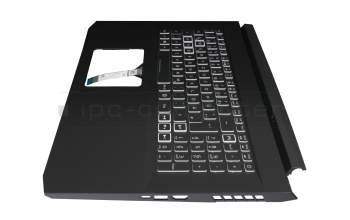Teclado incl. topcase DE (alemán) negro/negro con retroiluminacion original para Acer Nitro 5 (AN517-52)