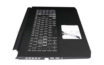 Teclado incl. topcase DE (alemán) negro/negro con retroiluminacion original para Acer Nitro 5 (AN517-52)