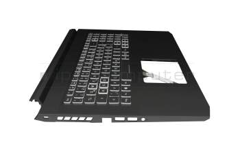 Teclado incl. topcase DE (alemán) negro/negro con retroiluminacion original para Acer Nitro 5 (AN517-54)