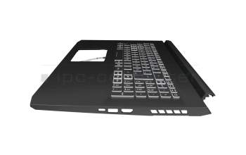 Teclado incl. topcase DE (alemán) negro/negro con retroiluminacion original para Acer Nitro 5 (AN517-54)