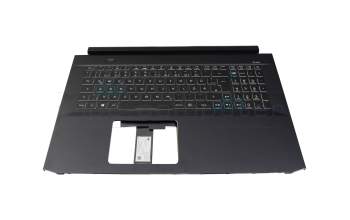 Teclado incl. topcase DE (alemán) negro/negro con retroiluminacion original para Acer Predator Helios 300 (PH317-54)