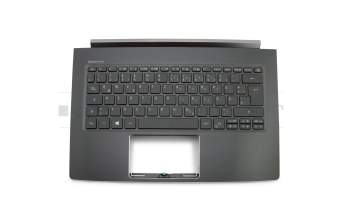 Teclado incl. topcase DE (alemán) negro/negro con retroiluminacion original para Acer Swift 5 (SF514-51)