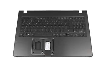 Teclado incl. topcase DE (alemán) negro/negro con retroiluminacion original para Acer TravelMate P2 (P259-G2-M)