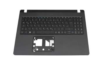 Teclado incl. topcase DE (alemán) negro/negro con retroiluminacion original para Acer TravelMate P2 (TMP215-53)