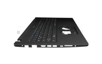 Teclado incl. topcase DE (alemán) negro/negro con retroiluminacion original para Acer TravelMate P2 (TMP215-53)