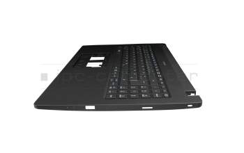 Teclado incl. topcase DE (alemán) negro/negro con retroiluminacion original para Acer TravelMate P2 (TMP215-53)