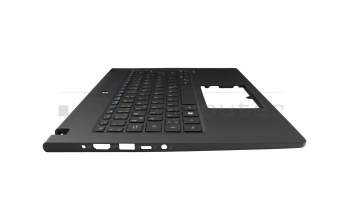 Teclado incl. topcase DE (alemán) negro/negro con retroiluminacion original para Acer TravelMate P6 (P614-51T-G2)
