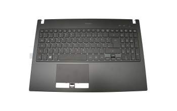 Teclado incl. topcase DE (alemán) negro/negro con retroiluminacion original para Acer TravelMate P6 (P658-M)