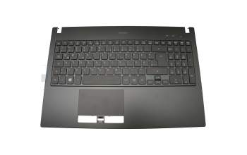 Teclado incl. topcase DE (alemán) negro/negro con retroiluminacion original para Acer TravelMate P6 (P658-MG)