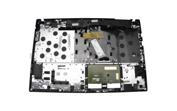 Teclado incl. topcase DE (alemán) negro/negro con retroiluminacion original para Acer TravelMate P6 (P658-MG)