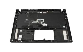 Teclado incl. topcase DE (alemán) negro/negro con retroiluminacion original para Acer TravelMate P6 (TMP614-51-G2)