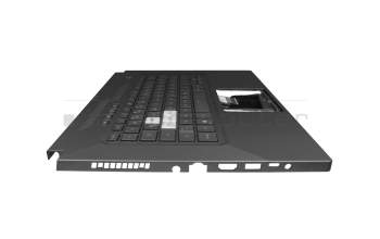 Teclado incl. topcase DE (alemán) negro/negro con retroiluminacion original para Asus FX516PC