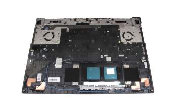 Teclado incl. topcase DE (alemán) negro/negro con retroiluminacion original para Asus G733QS