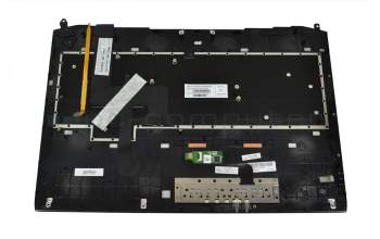 Teclado incl. topcase DE (alemán) negro/negro con retroiluminacion original para Asus ROG G750JS