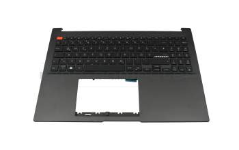 Teclado incl. topcase DE (alemán) negro/negro con retroiluminacion original para Asus VivoBook S 16X S5602ZA