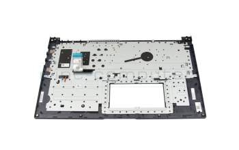 Teclado incl. topcase DE (alemán) negro/negro con retroiluminacion original para Asus X1704VA