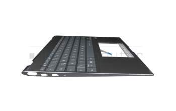 Teclado incl. topcase DE (alemán) negro/negro con retroiluminacion original para Asus ZenBook Flip 13 UX363EA