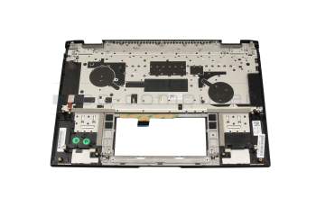 Teclado incl. topcase DE (alemán) negro/negro con retroiluminacion original para Asus ZenBook Flip 14 UN5401QA