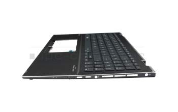 Teclado incl. topcase DE (alemán) negro/negro con retroiluminacion original para Asus ZenBook Pro 15 Flip UP6502ZD