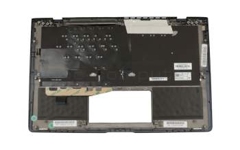 Teclado incl. topcase DE (alemán) negro/negro con retroiluminacion original para Asus ZenBook S UX391UA
