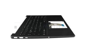 Teclado incl. topcase DE (alemán) negro/negro con retroiluminacion original para HP 15-fd1000