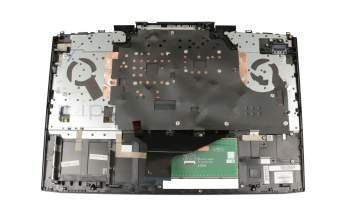 Teclado incl. topcase DE (alemán) negro/negro con retroiluminacion original para HP Omen 15-dc0000