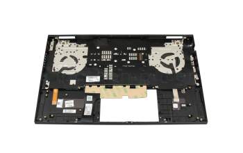 Teclado incl. topcase DE (alemán) negro/negro con retroiluminacion original para HP Omen 16-c0000