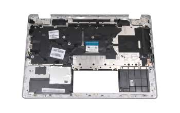 Teclado incl. topcase DE (alemán) negro/negro con retroiluminacion original para HP Pavilion x360 14-dh0200