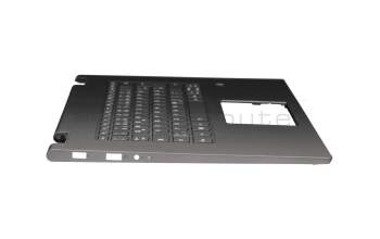 Teclado incl. topcase DE (alemán) negro/negro con retroiluminacion original para Lenovo Yoga 730-15IWL (81JS)